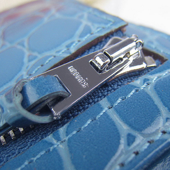 Cheap Replica Hermes Light-Blue Crocodile Veins Wallet H006 - Click Image to Close